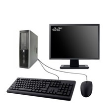 PC HP Elite 8200 SFF Ecran 22" I5-2400 8 Go RAM SSD 240 Go Lecteur DVD W10 Wifi