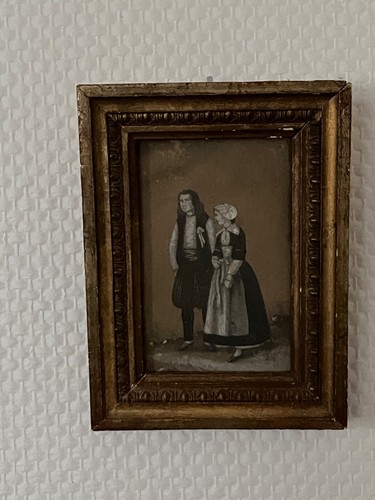 Tableau ancien personnages - tableau,