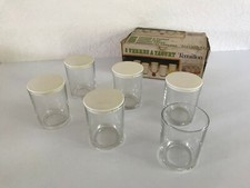 🦊 6 Verres à Yaourt Terraillon et sa Boite D'origine Vintage