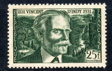 STAMP / TIMBRE FRANCE NEUF N° 890 ** VINCENT D'INDY COMPOSITIEUR