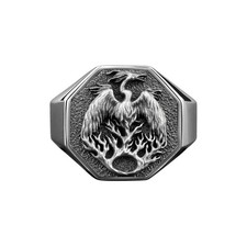 Bague oiseau de feu Phoenix en
