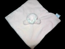 172/ doudou plat renard fox rose uni ros TEXTURA - état NEUF -