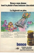 PUBLICITE  1972  BENCO boisson