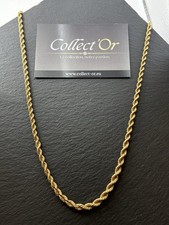 Chaîne maille torsade - Or 14K - 52.5 cm - 29.92 grammes