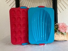 525⚜️ Moule à Patisserie Chefclub en Silicone La Madeleine XXL Longueur 26 Cm