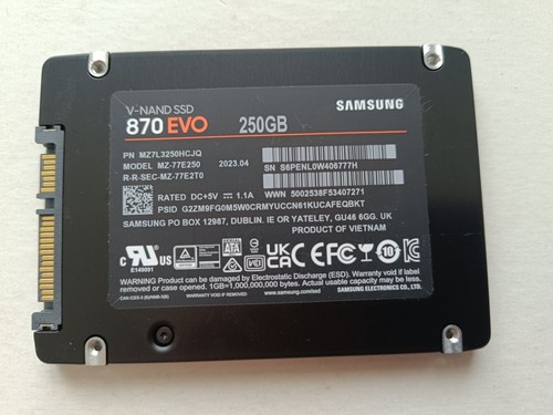 Ssd samsung de 250 - 1,