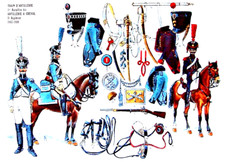 Planche Le Plumet A. Rigo – Train d'artillerie de ligne - Empire          929