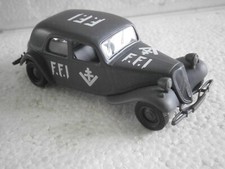 VOITURE MINIATURE CITROEN TRACTION MILITAIRE WW2 1/43 EDITIONS ATLAS SANS BOITE