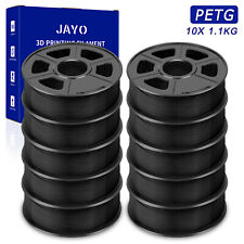 JAYO 10KG PETG Noir 1,75mm Filament d'imprimante 3D Haute résistance 1,1kg DE