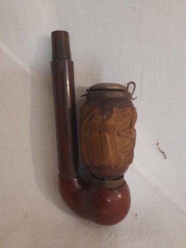 Pipe ancienne bois sculpté - ancienne,