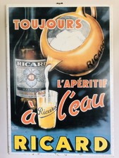 plaque publicitaire RICARD grand modele Tôle Acier