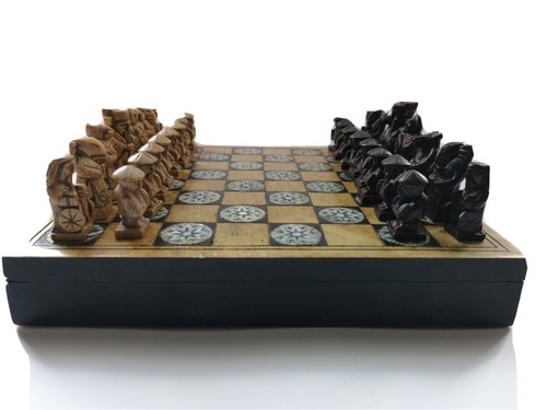 Jeu échecs ancien pierre - jeu, en