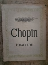 partition chopin 1ere ballade