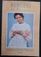 § catalogue laine tricot BERGERE DE FRANCE explications tricot 1995 / 1996