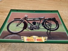 BSA 500 TT model 1913 fiche carte moto passion collection Atlas