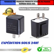 Relais Clignotant Centrale SCOOTER MOTO QUAD ★Réglable✅ANTI ERREUR 12V LED 2 PIN