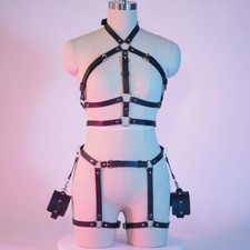 Harnais Lingerie Bondage- BDSM Menottes porte-jarretelles Sexy Erotique 