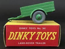 Ancienne DINKY TOYS 341 LAND-ROVER TRAILER + Boîte d'origine Made in England