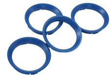 Bagues de centrage bleues 63,3