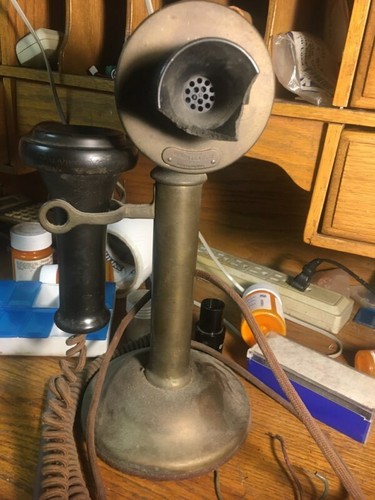 Brass at t candlestick - 20, at&t
