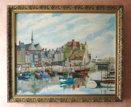 Ancien grand tableau signé
