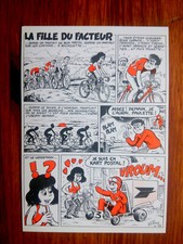 BD strip Paulette Montand La poste kart cartophilia postcard Pesch 1000 ex.