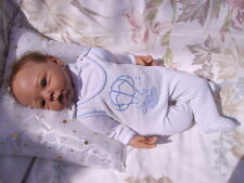 grenouillère ancienne pour bébé 1 mois ou poupée reborn,baigneur colin,nano 50cm