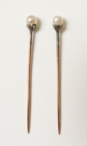 Paire épingle cravate - épingle, ou