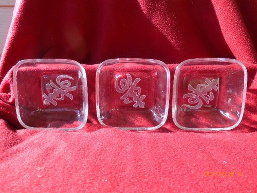 Vintage square clear glass - square,