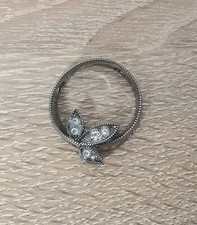 Bijoux fantaisie Pierre Lang déclaration pendentif pierres blanches violettes...