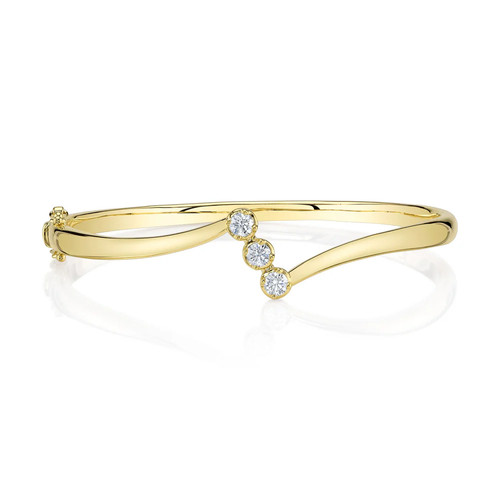 14k jaune diamant bracelet - or,