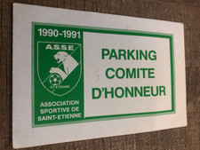 carte Parking G.GUICHARD comité d'honneur )) ASSE ST ETIENNE Saison 1990-1991