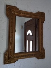 Miroir bois stuck doré 19e