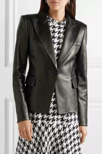 Blazer femme cuir noir en - femme,