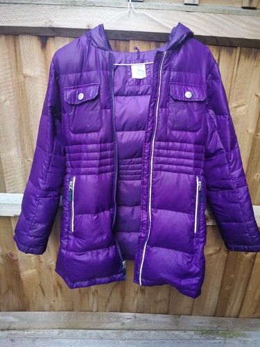 Manteau bouffant violet - , à