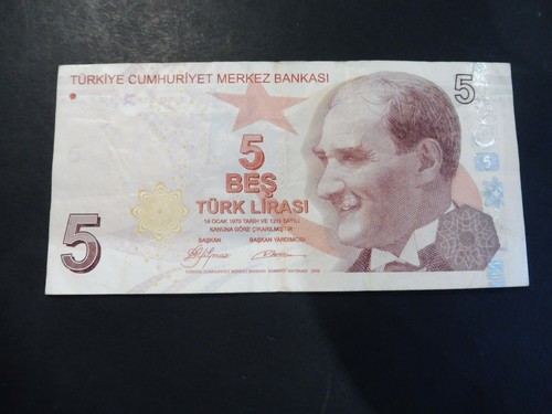 Ancien billet turquie - de, 5