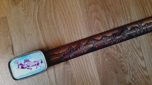 Horse running leather - horse, &