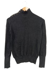 ZARA Pull en maille fine Dames Pull T EU 36 noir style décontracté