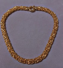 Enorme 101grs maille Royale collier plaqué or 18k collier bijou bijouterie