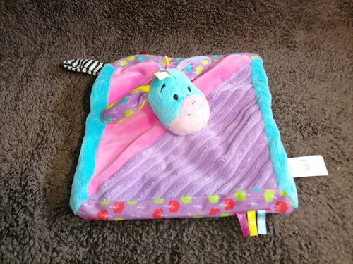 Doudou plat bourriquet rose - doudou,
