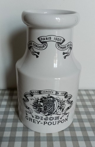 Vintage grand pot - grand, moutarde