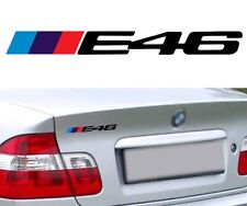 LOGO E46 POUR BMW MOTORSPORT SPORT RACING NOIR 18cm AUTOCOLLANT STICKER BA252N
