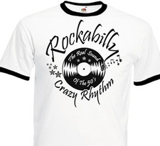 T-shirt ROCKABILLY Crazy Rhythm - 50's fifties Rock'n'Roll Retro Vintage Oldies 