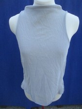 Gilet pull de femme top coton gris Sarah Pacini  sans manche