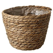 Cache pot de fleurs en osier
