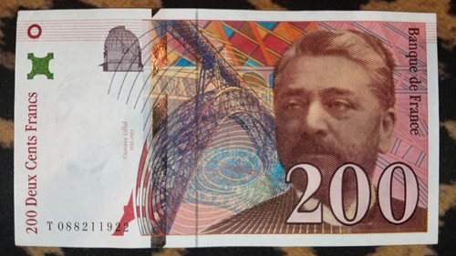 Billet 200 francs gustave - billet,