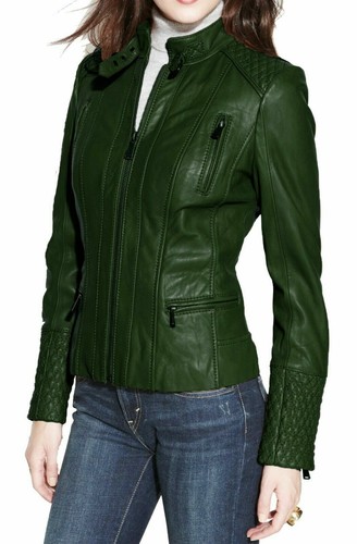 Blouson motard cuir - blouson, en