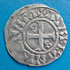 Philippe 1er , 1060-1108 , denier frappé à Orléans , Duplessy 50