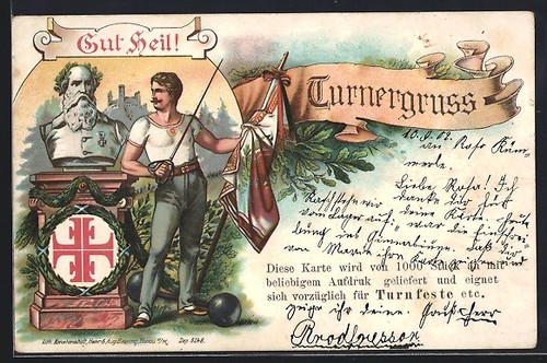 Carte postale turnvater jahn - carte,