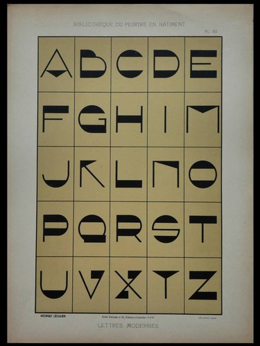 Alphabet art deco 1930 - alphabet,